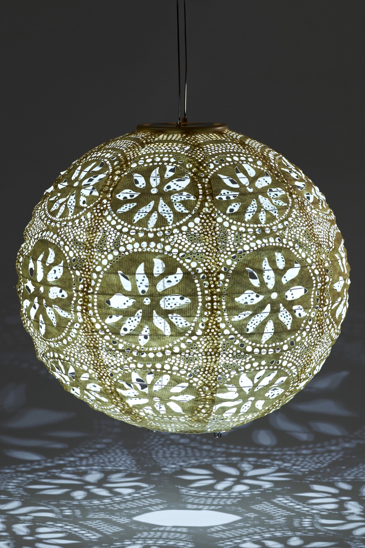 Floral Lace Solar Lantern