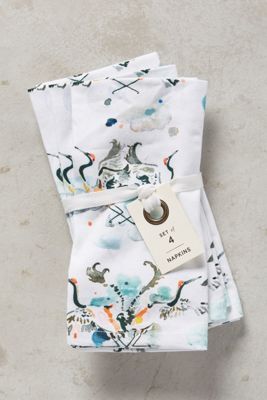 Plumed Crest Napkin Set