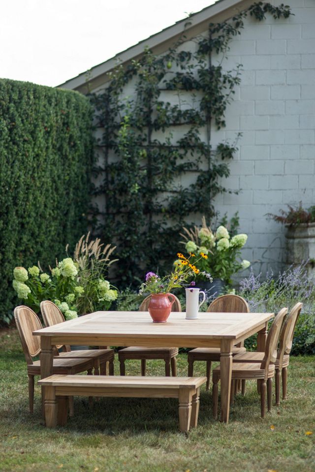 Reclaimed Teak Square Dining Table #1