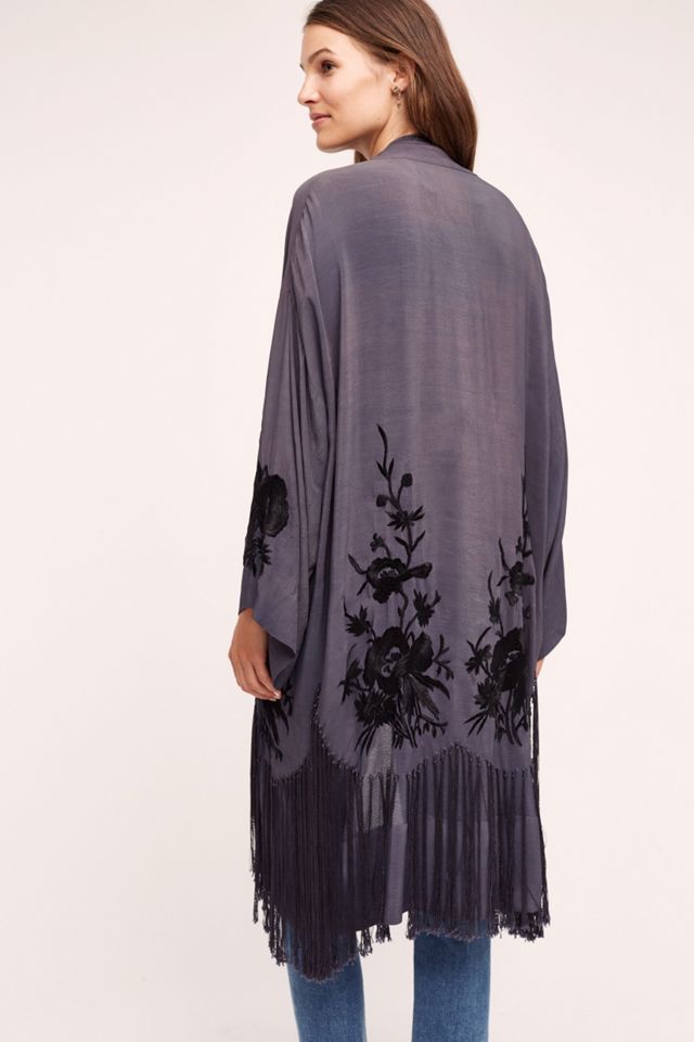 Nightshade Embroidered Kimono #1