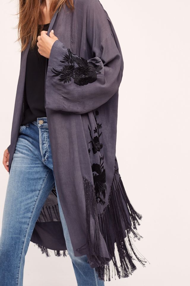 Nightshade Embroidered Kimono #2