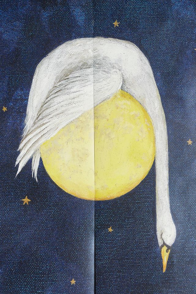 Swan Moon Mural #1