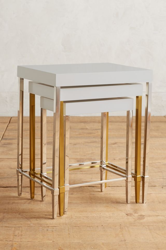 Lacquered Regency Nesting Tables #1