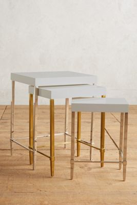 Lacquered Regency Nesting Tables