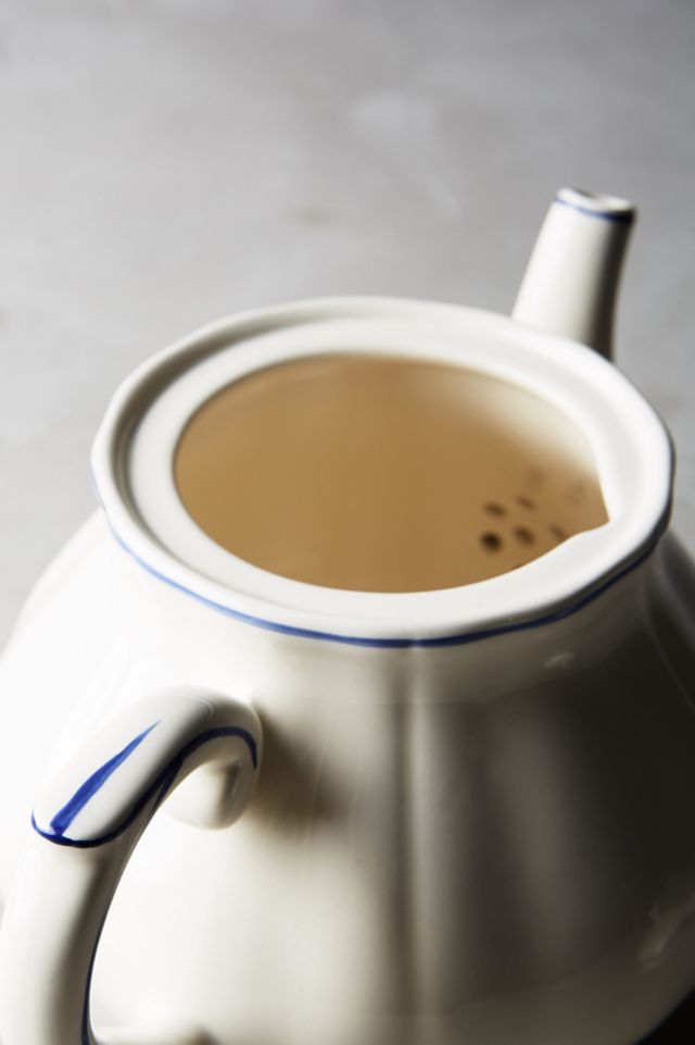 Gien Filet Bleu Teapot #2