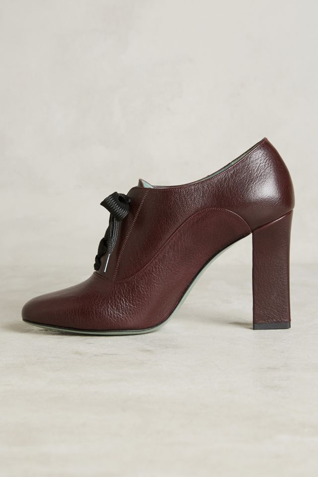 Paola d'Arcano Lace-Up Heeled Oxfords #2