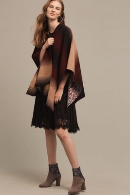 Wintertide Reversible Poncho