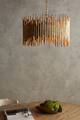 Gathered Glow Metal Chandelier