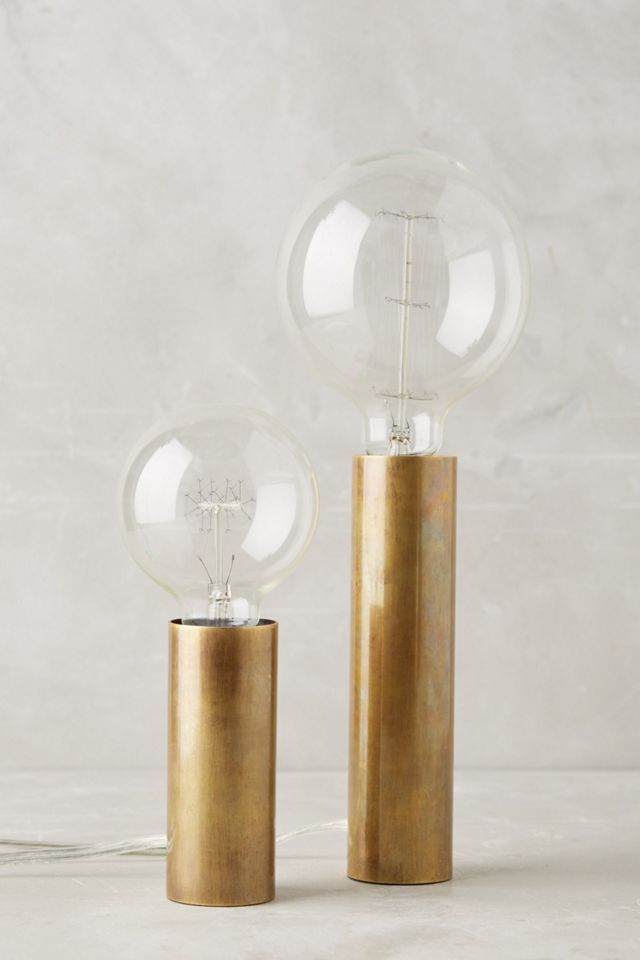 Brass Torchiere Table Lamp Set #1