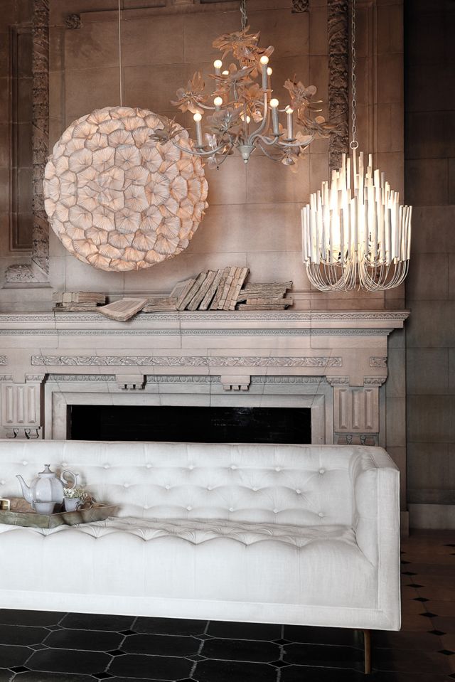 Pearled Magnolia Chandelier #3