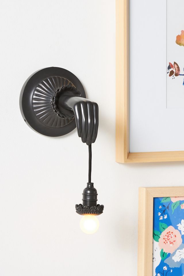 Anthropologie hand outlet lamp