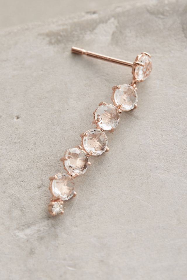 14k Rose Gold Starburst Earrings #1