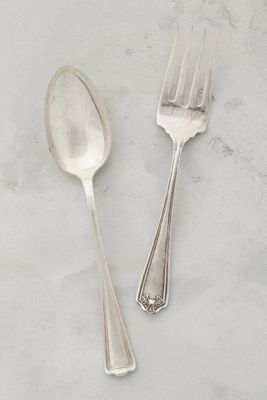 Silvered Servers, Set of 2