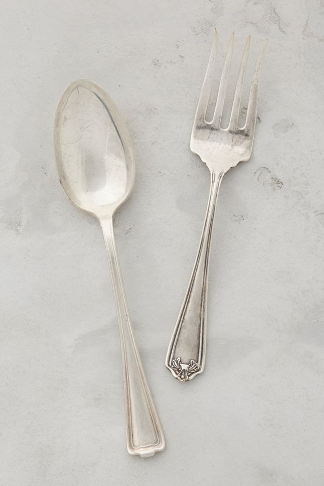 Silvered Servers, Set of 2