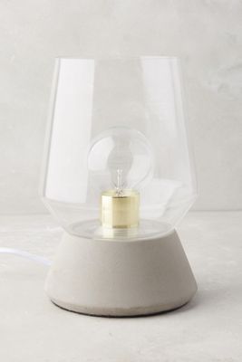 Faceted Glass Table Lamp