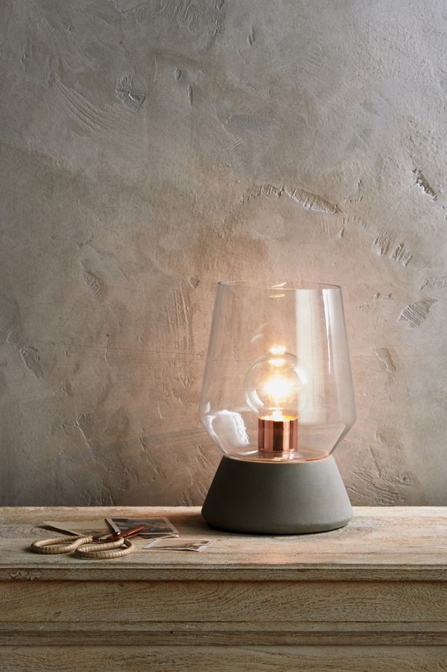 Faceted Glass Table Lamp #1