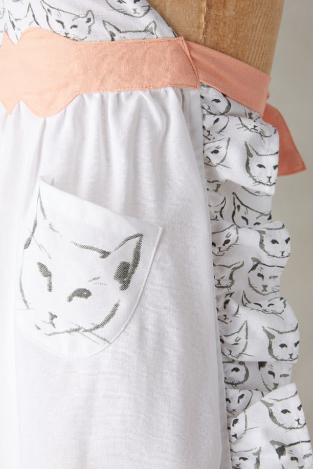 Leah Goren Ruffled Cat Study Apron #1