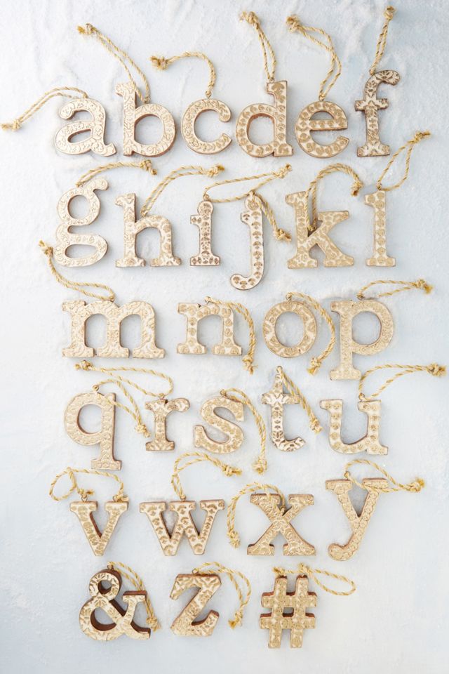 Vined Monogram Ornament #1