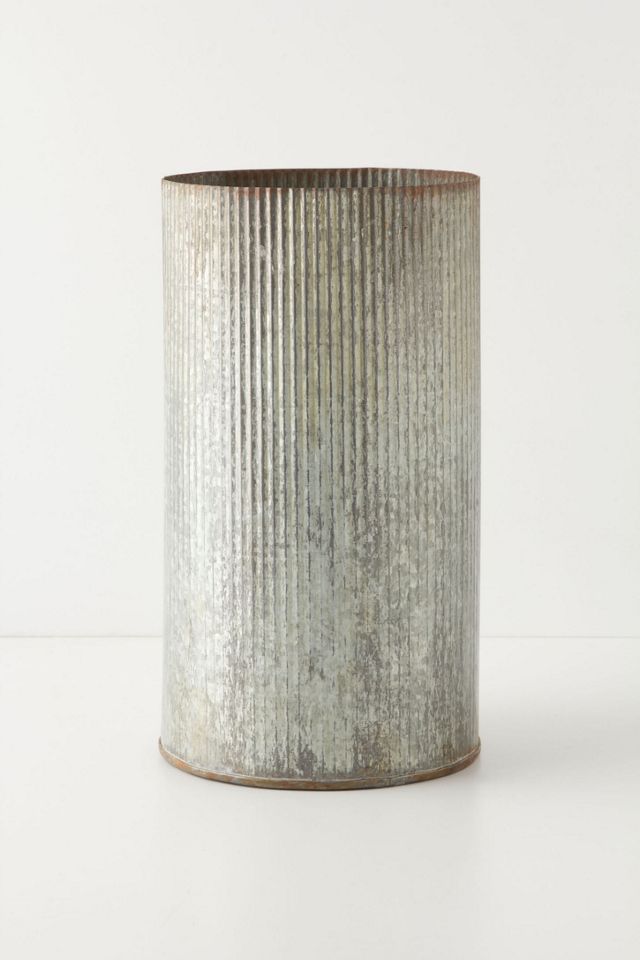 Ridged Zinc Pot #2