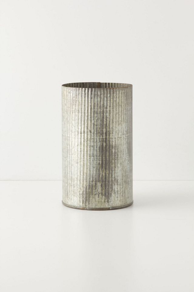 Ridged Zinc Pot #3