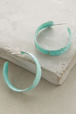 Curled Brass Earrings