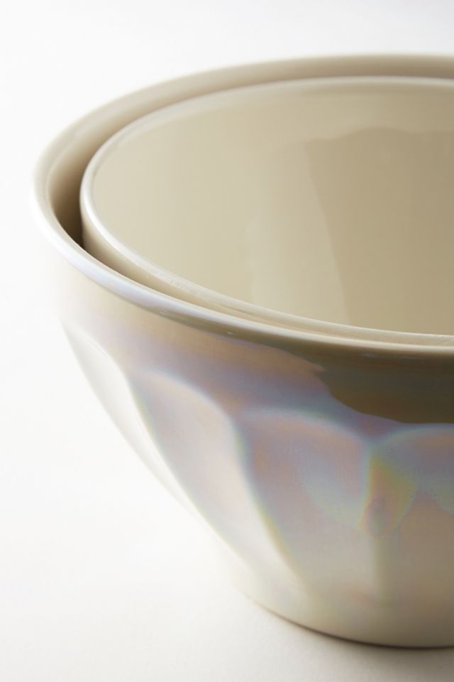 Lustered Latte Mixing Bowl Set #1
