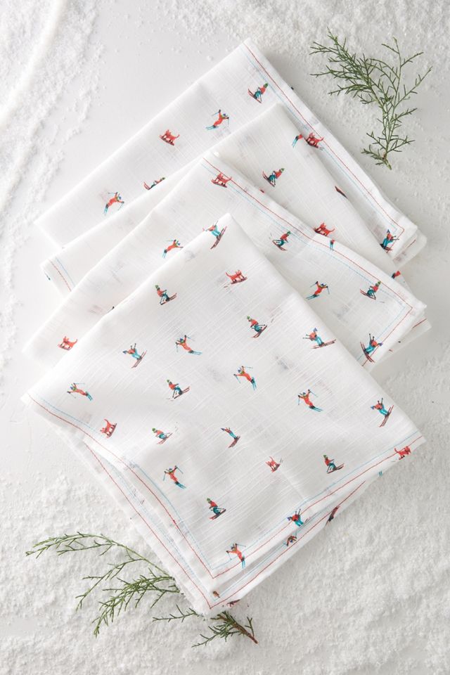 Ski Slopes Napkin Set #1