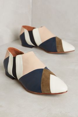 Luiza Perea Patchwork Ankle Booties | Anthropologie