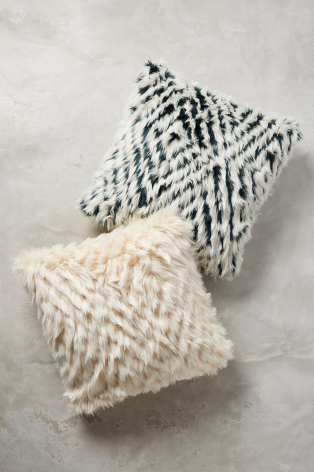 Diamante Faux-Fur Pillow #2