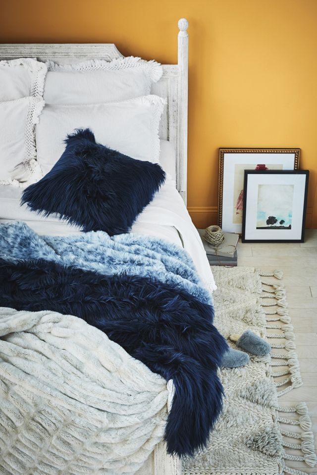 Ombre Sky Faux-Fur Throw #3