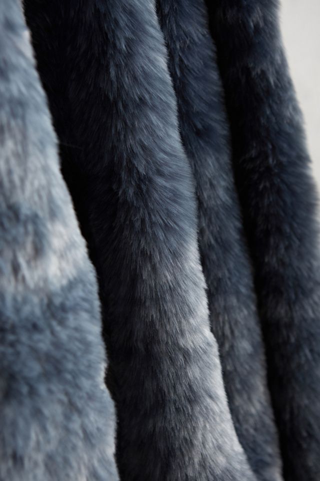 Ombre Sky Faux-Fur Throw #2