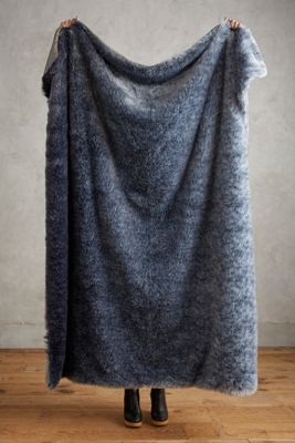 Ombre Sky Faux-Fur Throw