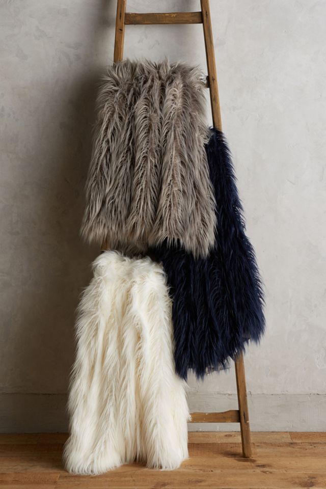 Chroma Faux-Fur Throw #2