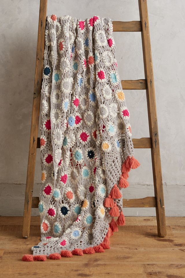 Anthropologie crochet online blanket