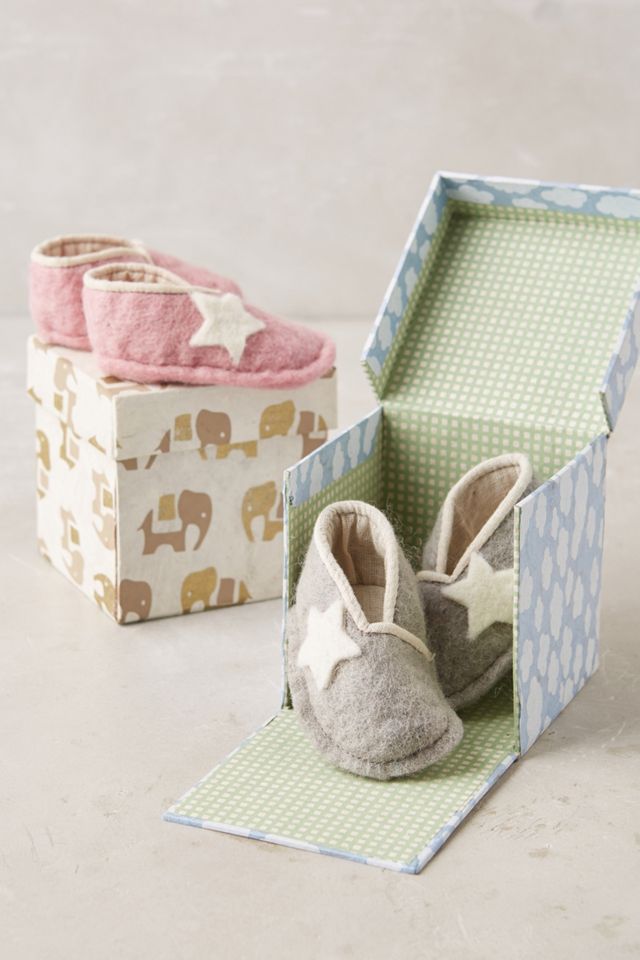 Felted Baby Booties #1