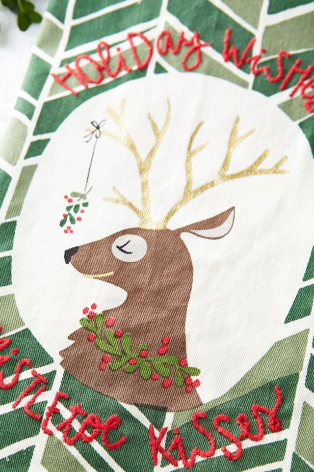 Wishes & Kisses Tea Towel #1