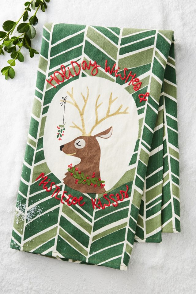 Wishes & Kisses Tea Towel