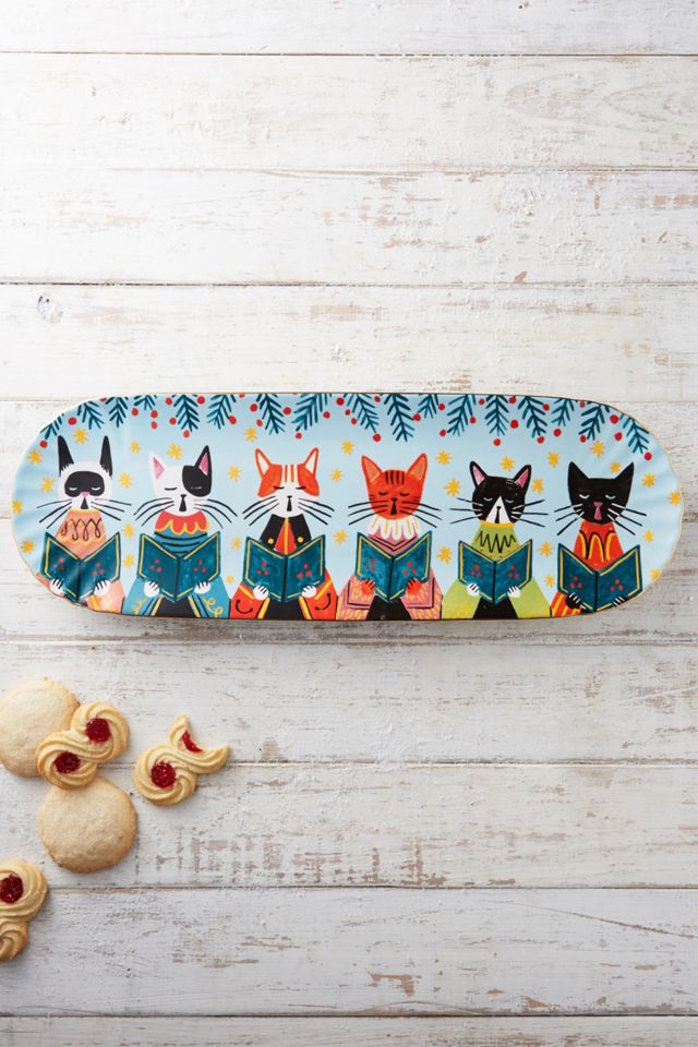 Cat Carolers Platter #1