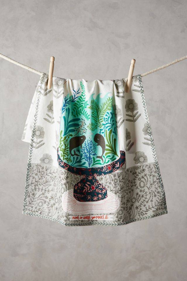 Home In Bloom Tea Towel