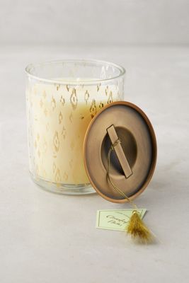 Gold-Flecked Candle