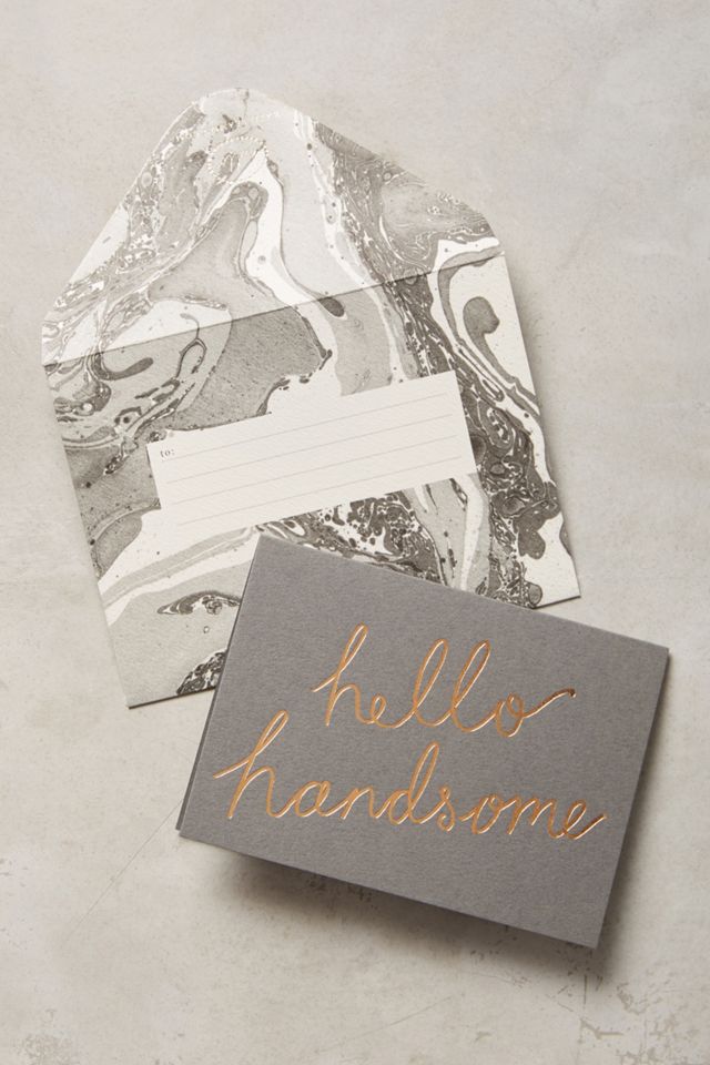 Hello, Handsome Card | Anthropologie