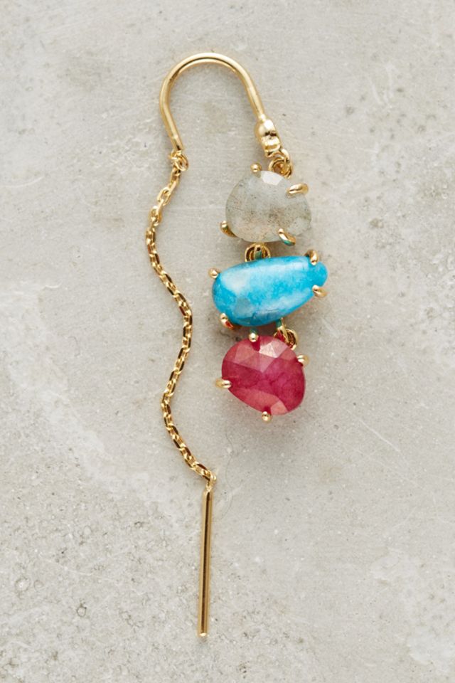 Ombre Breeze Threader Earrings #1