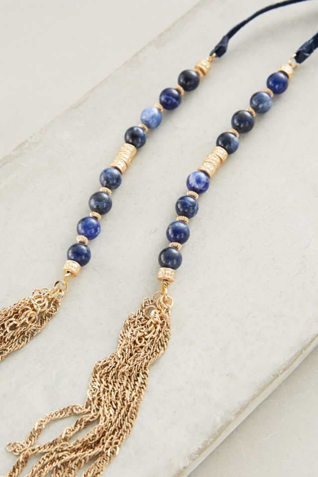 Beaded Suede Necklace #1