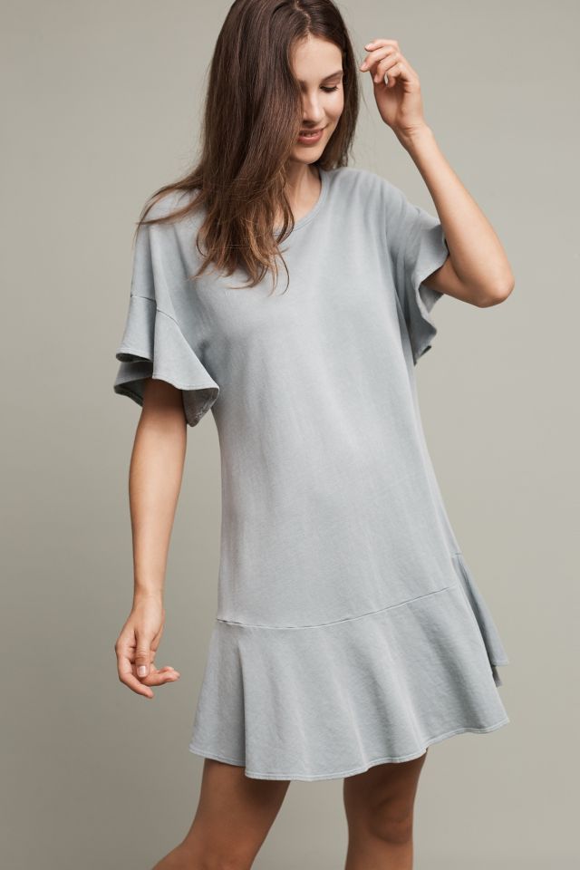 Odette Ruffle Sleeve Dress | Anthropologie