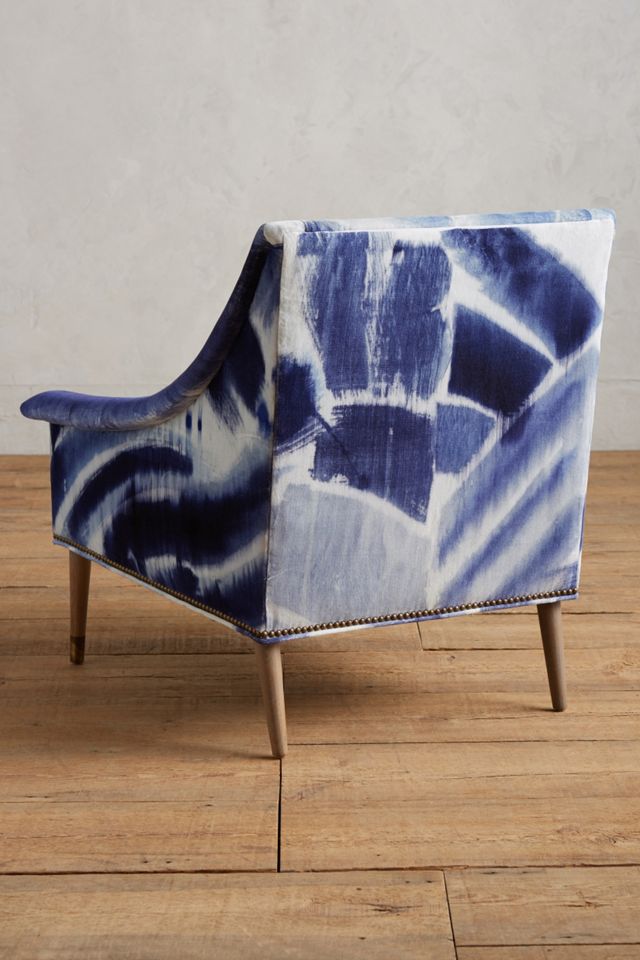 Shibori-Printed Tillie Armchair #1