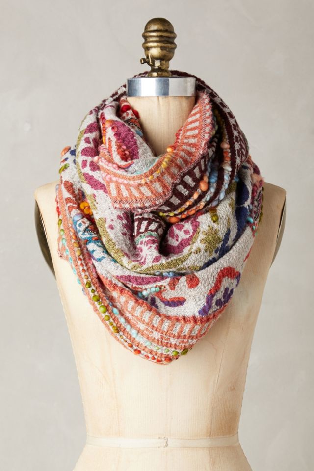 Caravan Embroidered Scarf