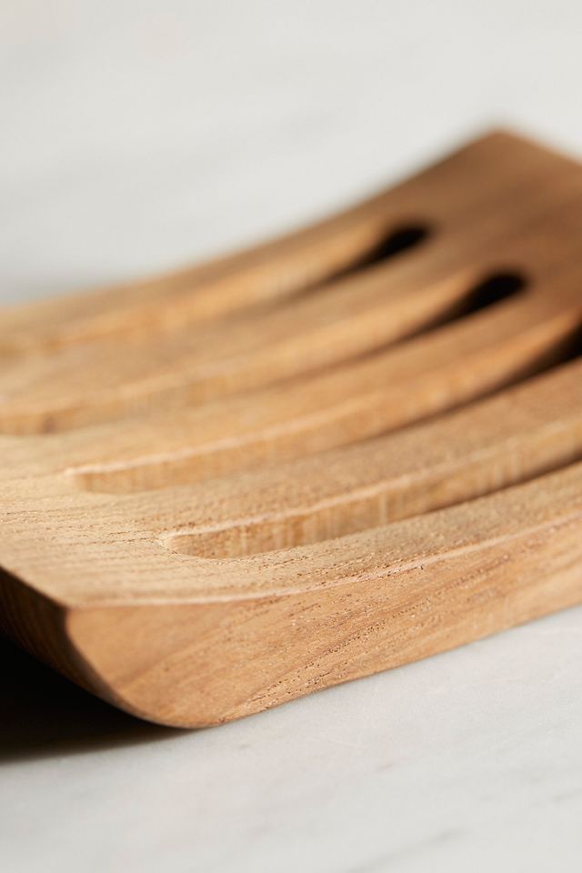 Slatted Teak Soap Dish #1