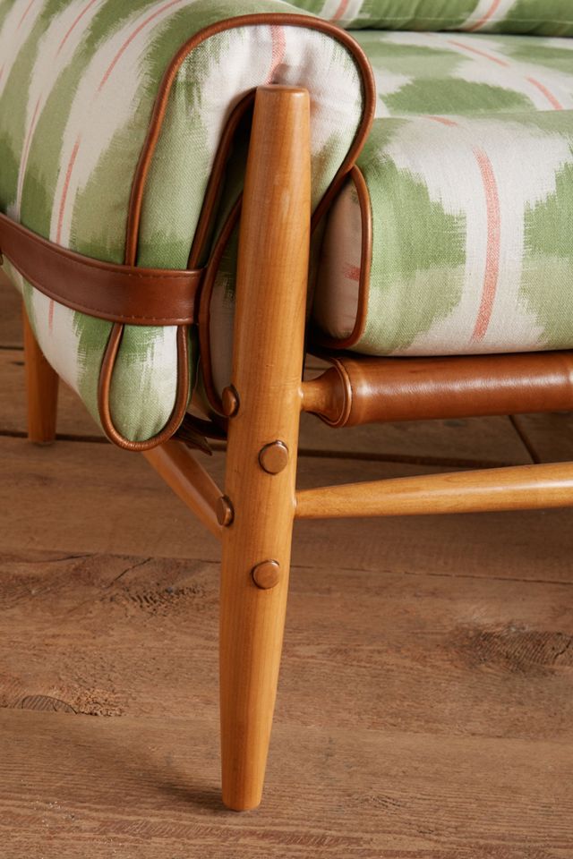 Agave Ikat-Printed Rhys Settee #3