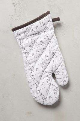 Dachshund Study Oven Mitt
