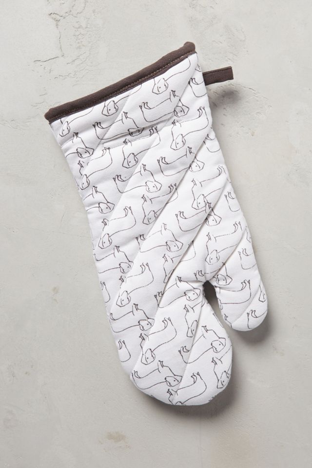 Dachshund Study Oven Mitt